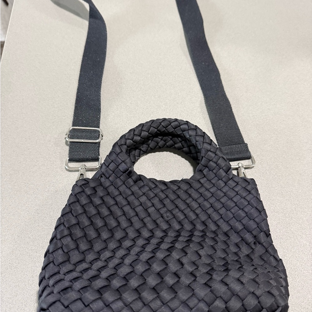 BCBG  Black Woven Handbag